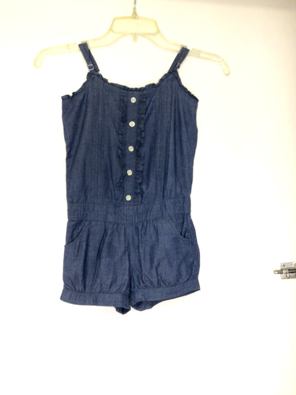 The Children's Place Chambray/Denim Romper Size 6  100% Cotton
